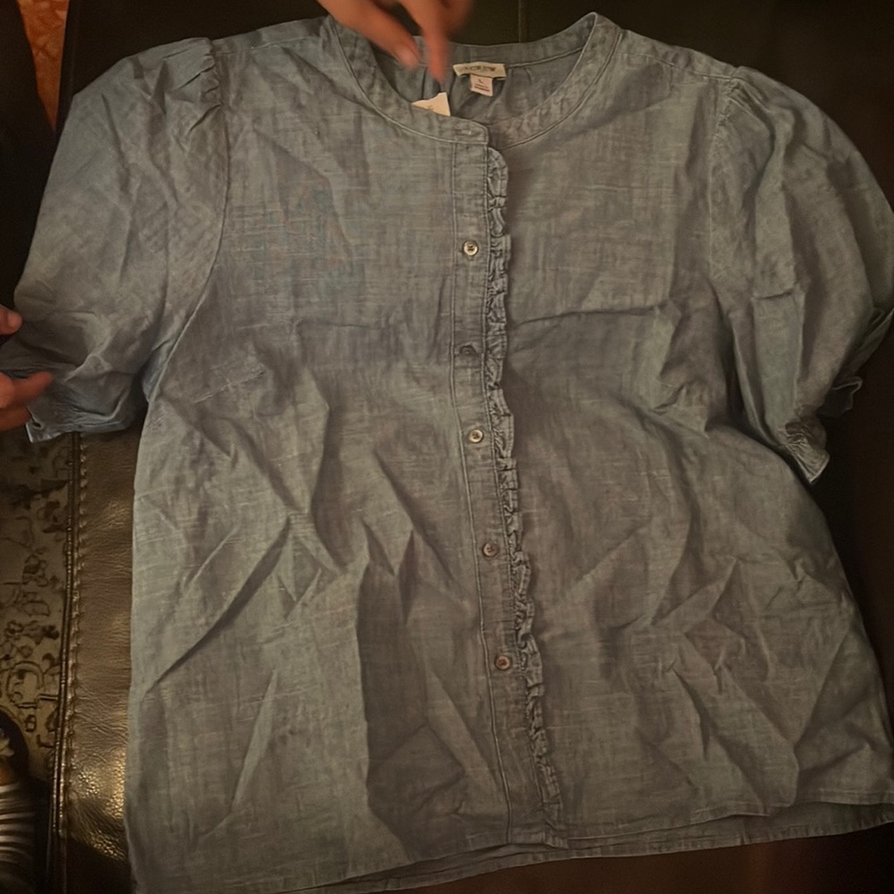 JCrew Shirt w/ Ruffle Cuff